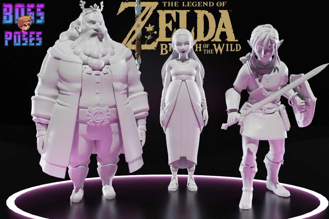 Botw Tree Model 3DPrint ready! ZELDA - BOTW Pack by BOSSposes on DeviantArt