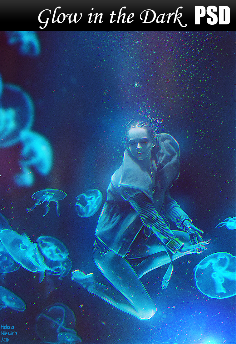 Glow in the Dark PSD