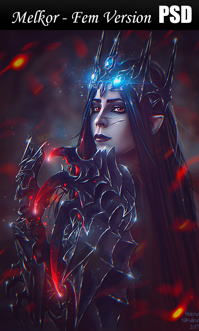 Melkor - Fem Version PSD by Nikulina-Helena on DeviantArt