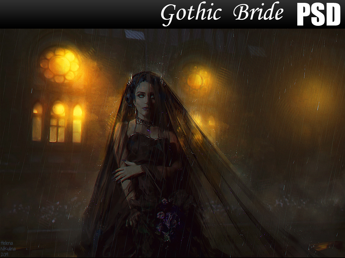 Gothic Bride PSD
