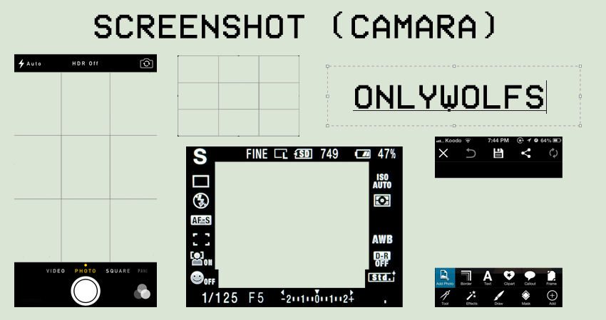 View Camera Pic Frame Png Background