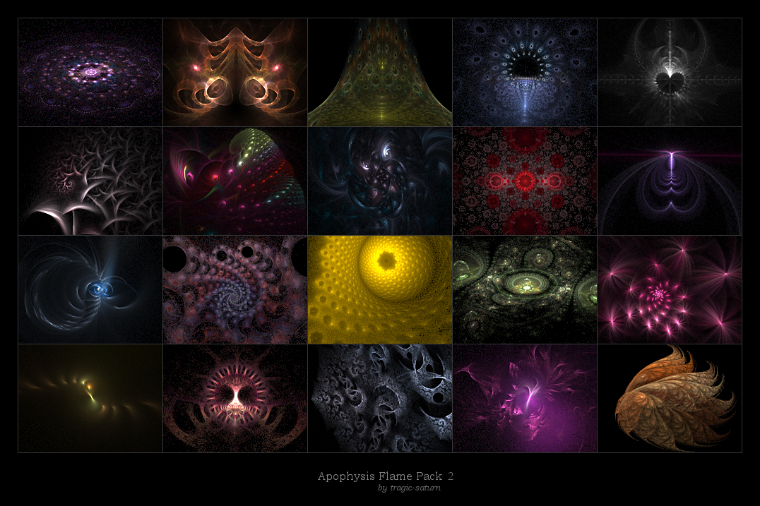 apophysis flame pack 2 - 3D