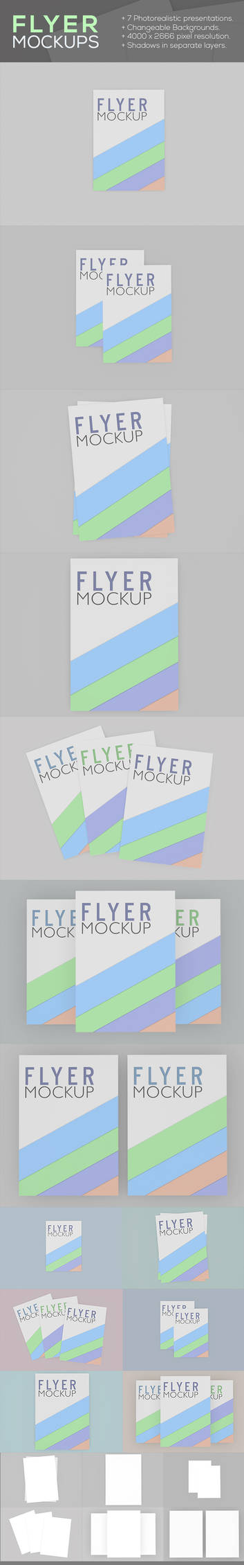 Free Flyer,poster,resume Mockups