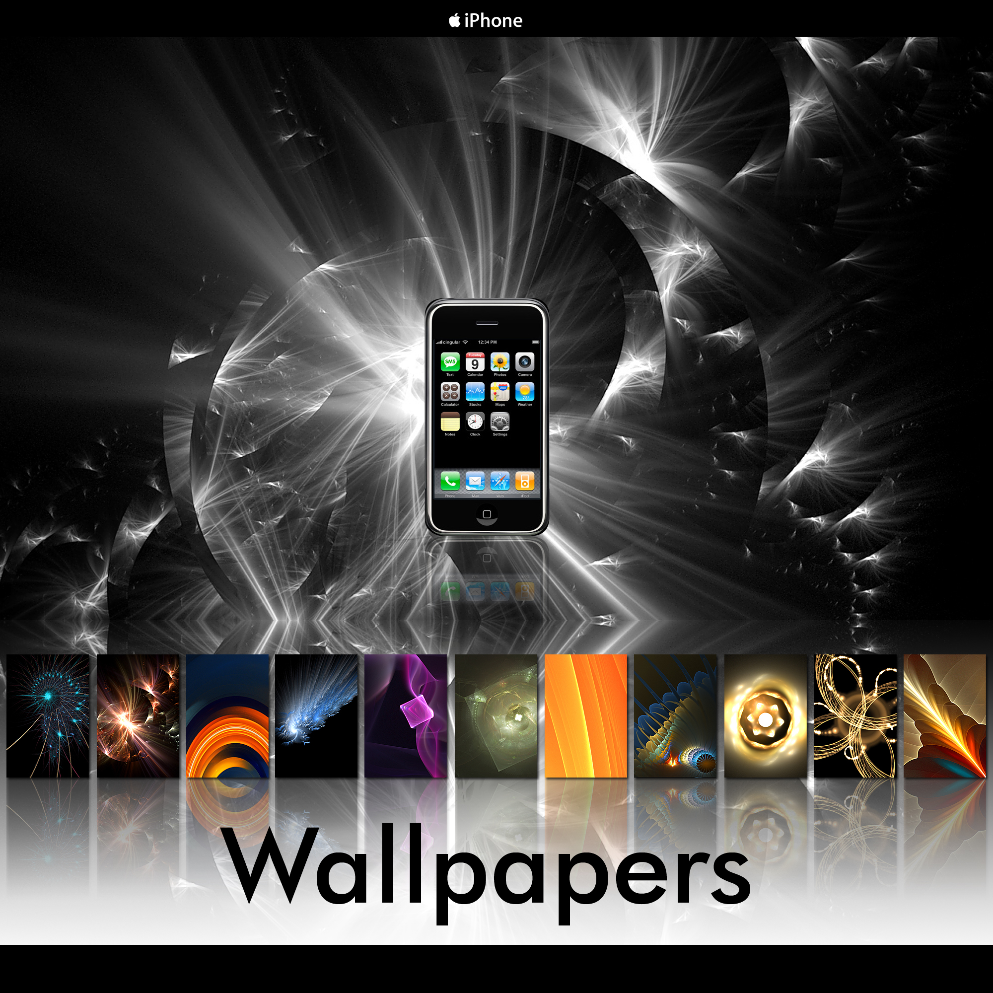 iPhone Fractals Pack 002
