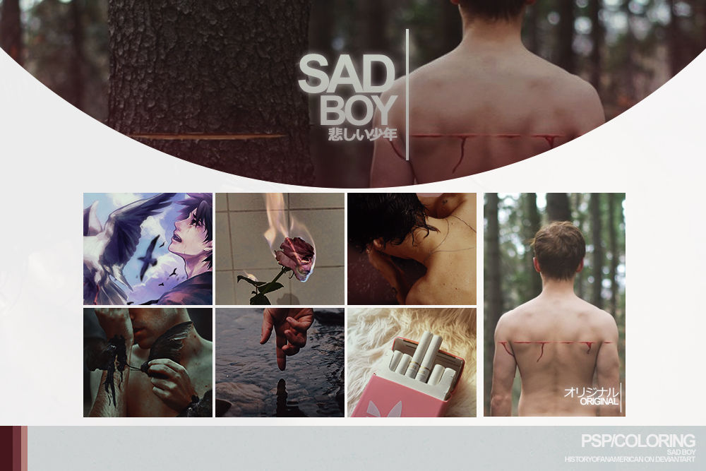 Sad Boy by HistoryofanAmerican on DeviantArt
