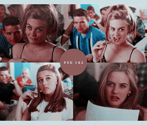 psd 182 : cher horowitz ( free psd coloring )