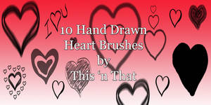Hand Drawn Heart Brushes