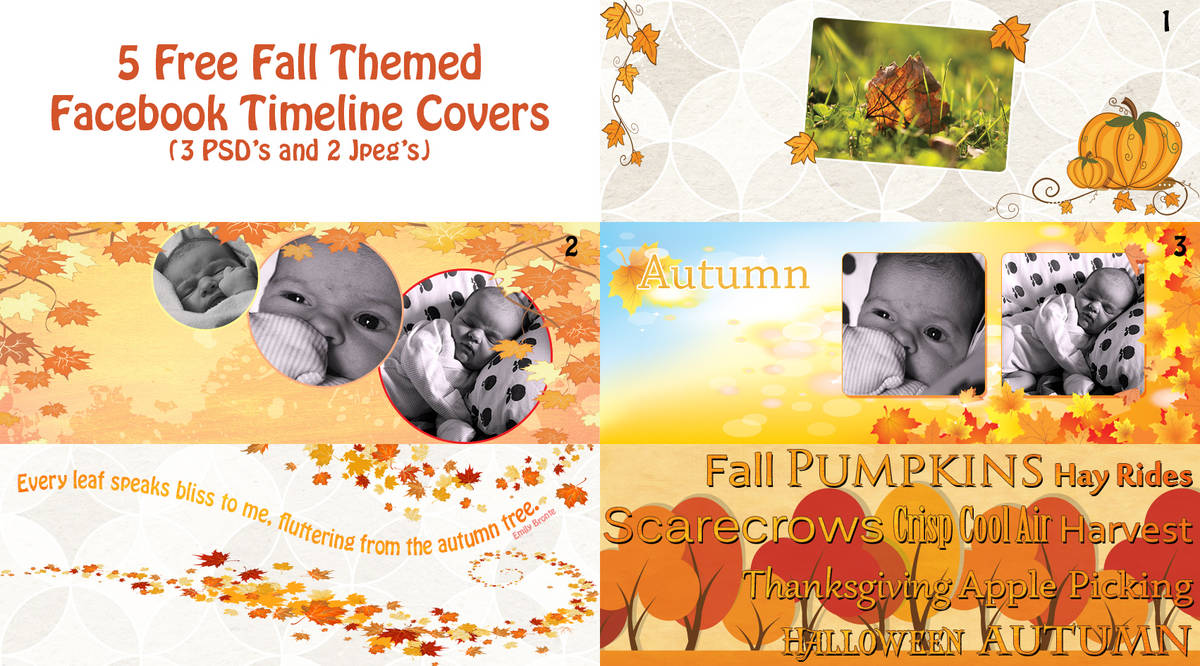 Autumn Themed Facebook Covers