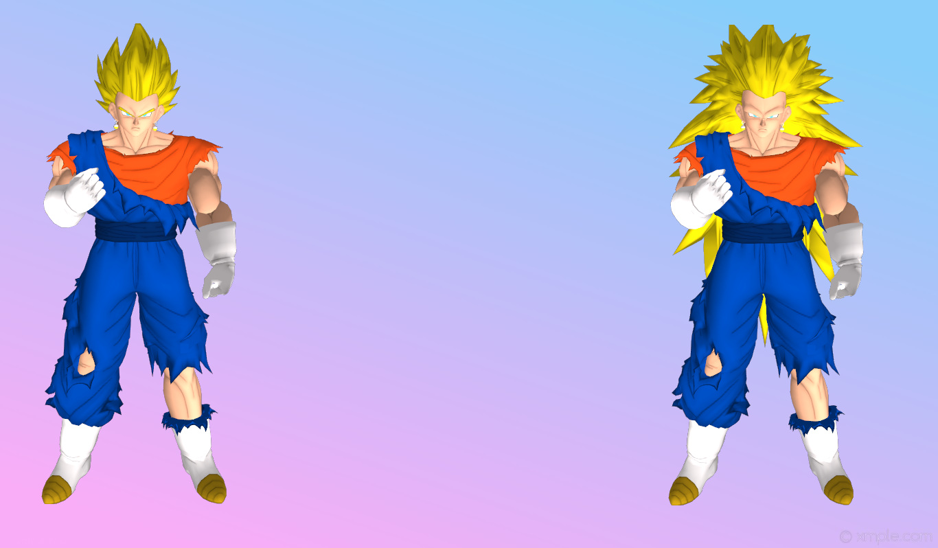 VEGETTO (BASE-SSJ1-SSJ2-SSJ3/MULTIVERSE/UNIVERSE 13) – Xenoverse Mods