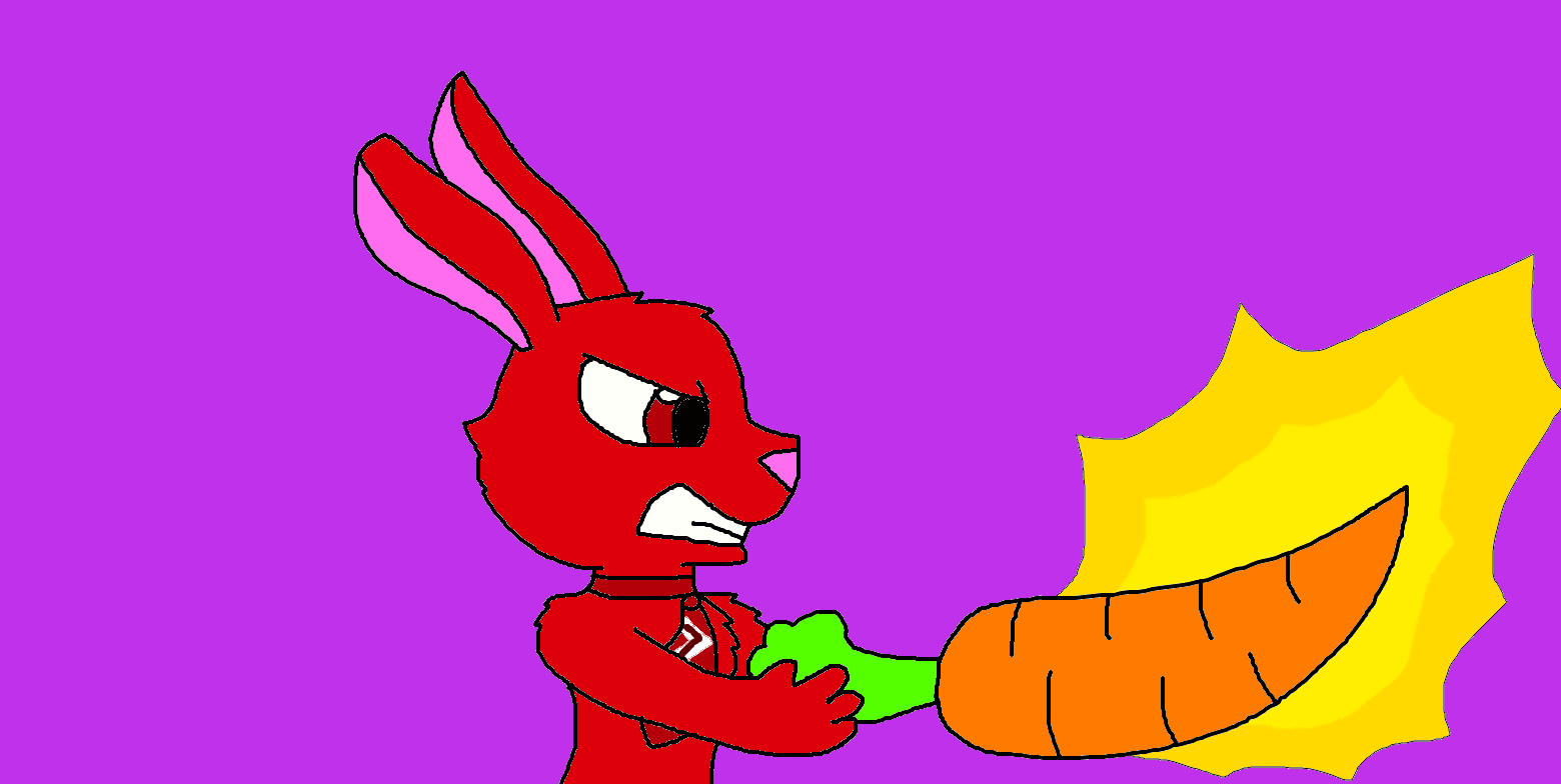 Anger beats up the noid with his carrot