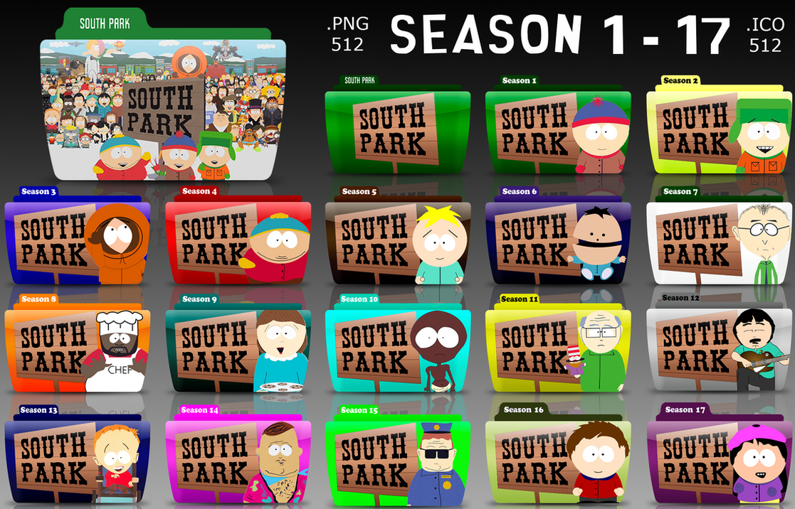 South Park TV Folder Icons by rohithkumarsp on DeviantArt