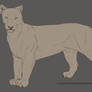 free lioness lineart