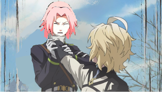 mika grab sakura neck by Daryl2005 on DeviantArt