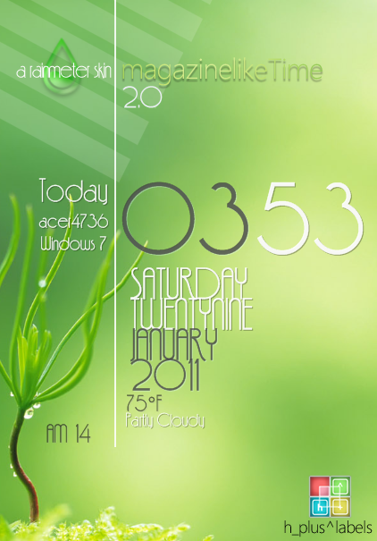 magazinelikeTime2.0_rainmeter