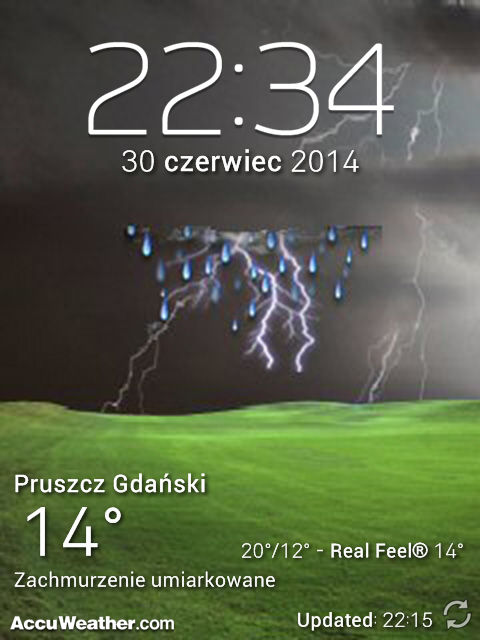 [Android] Full Screen 4x4 AccuWeather and Clock by Slavoo123 on DeviantArt