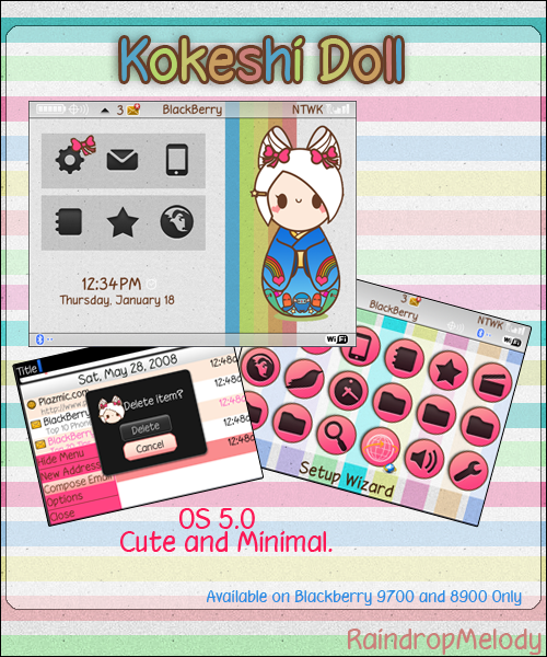 Kokeshi Theme- Blackberry 9700