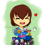 Undertale - Frisk and the Chibis