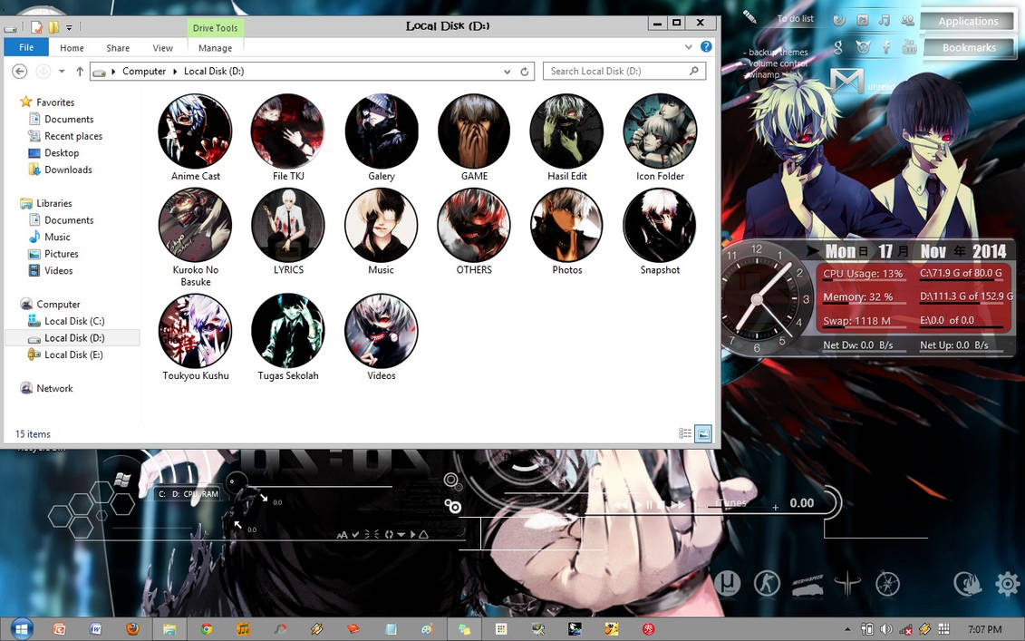 Kaneki Ken (Tokyo Ghoul) - Icon Folders