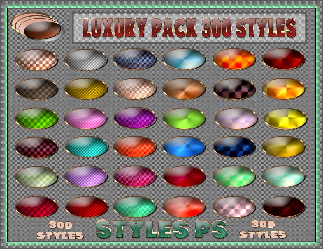 Luxury pack  300 styles  Ps