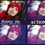 Purple ink  ACTIONS Ps