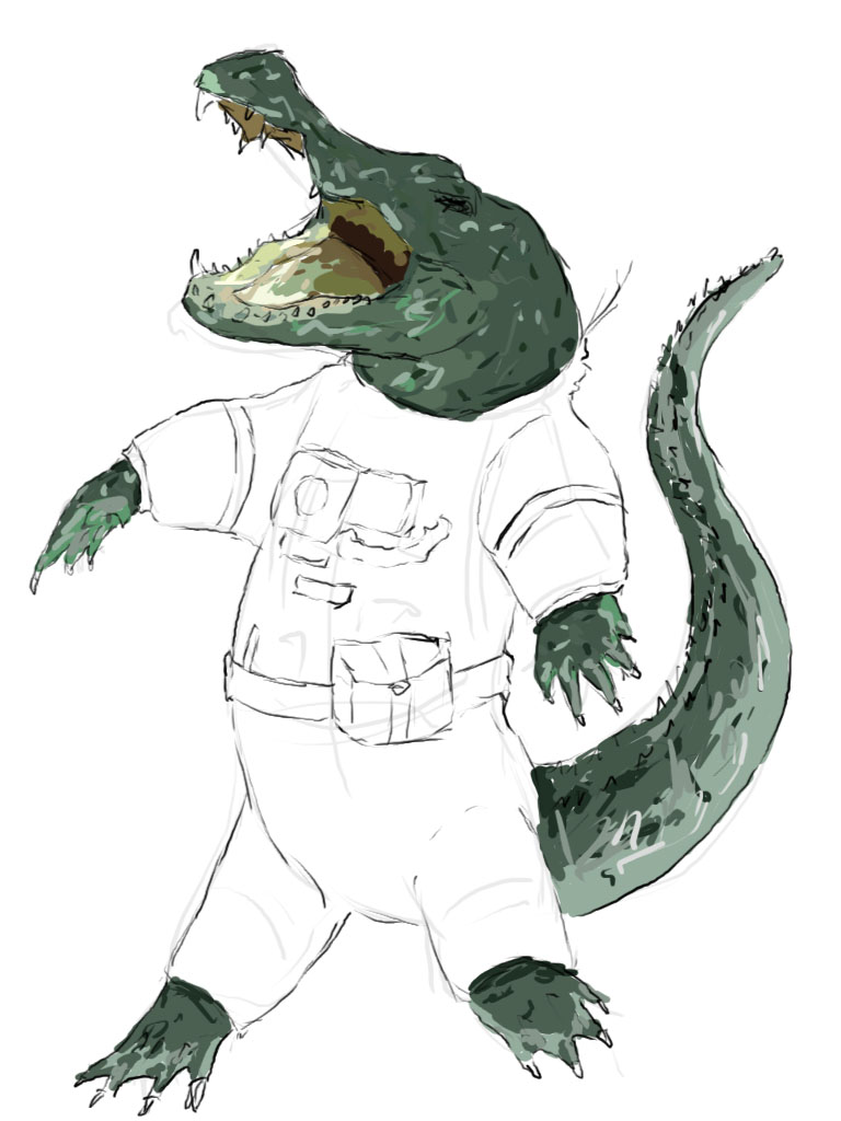 croc in space