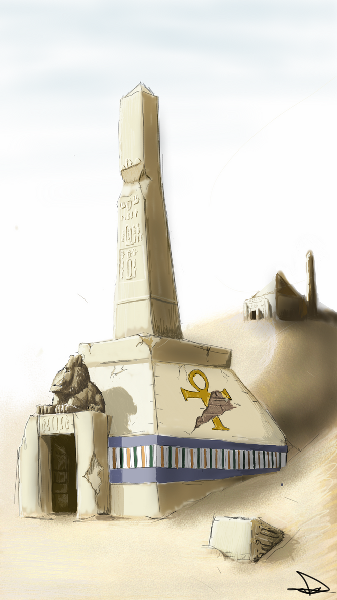 Egyptian temple by Dannyovi on DeviantArt
