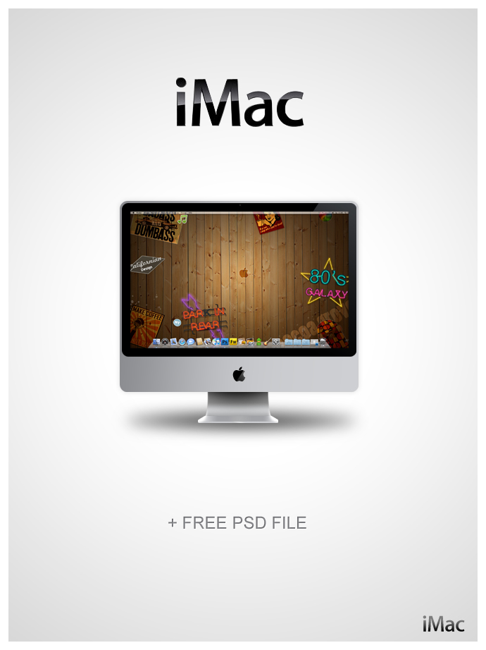 iMac 2008 - PSD File