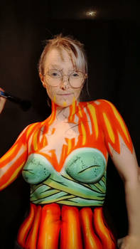 Pumpkin Witch Bodypaint - Video