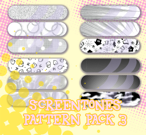 Screentones Pattern Pack 3