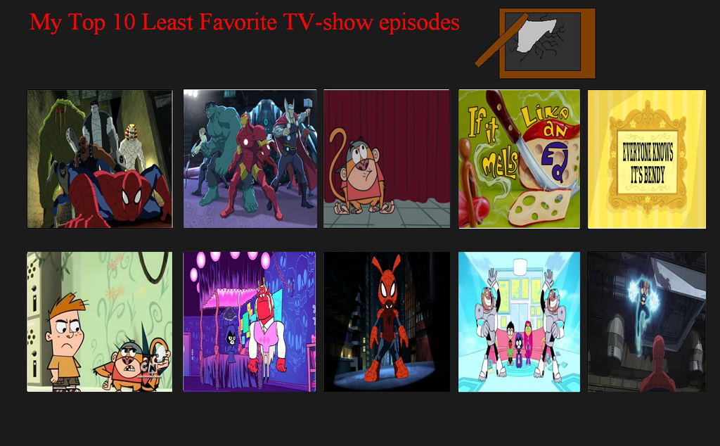 Top 10 least favorite animated show episodes