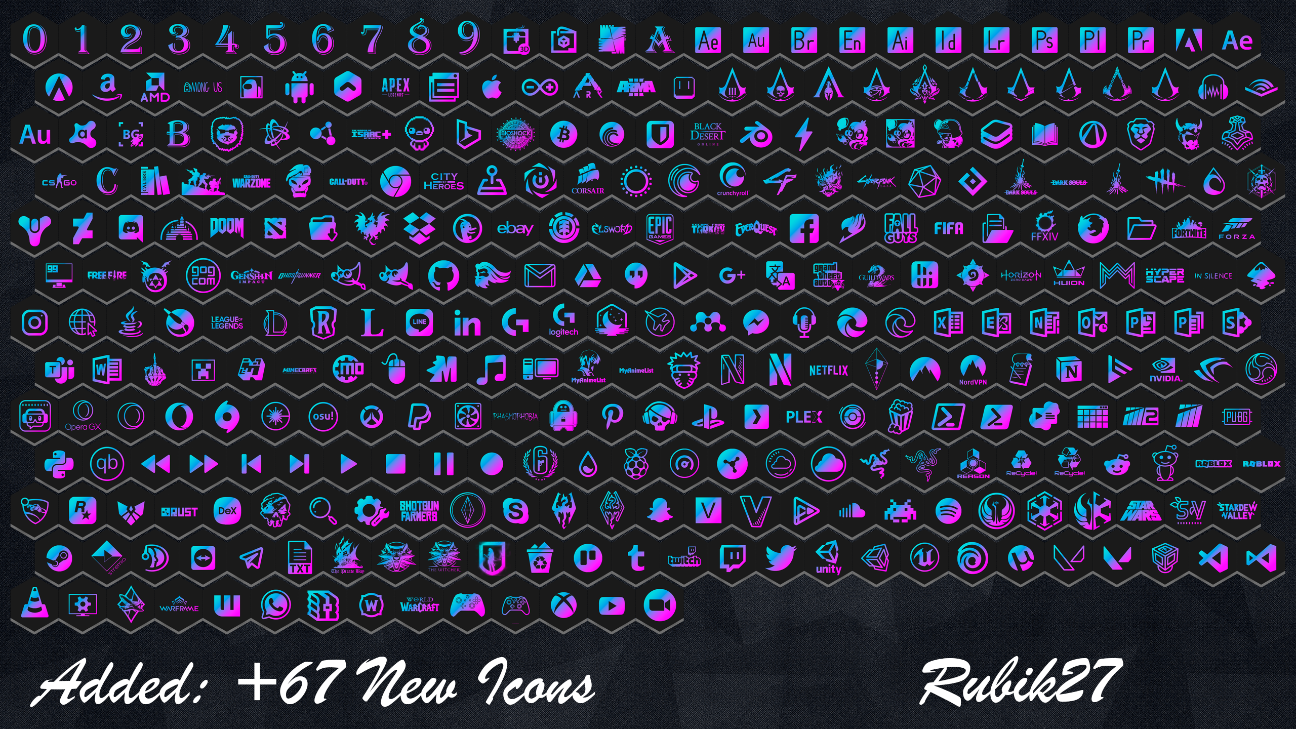 Honeycomb Icons Blue Pink By Rubik27 On Deviantart - roblox dark dex v3