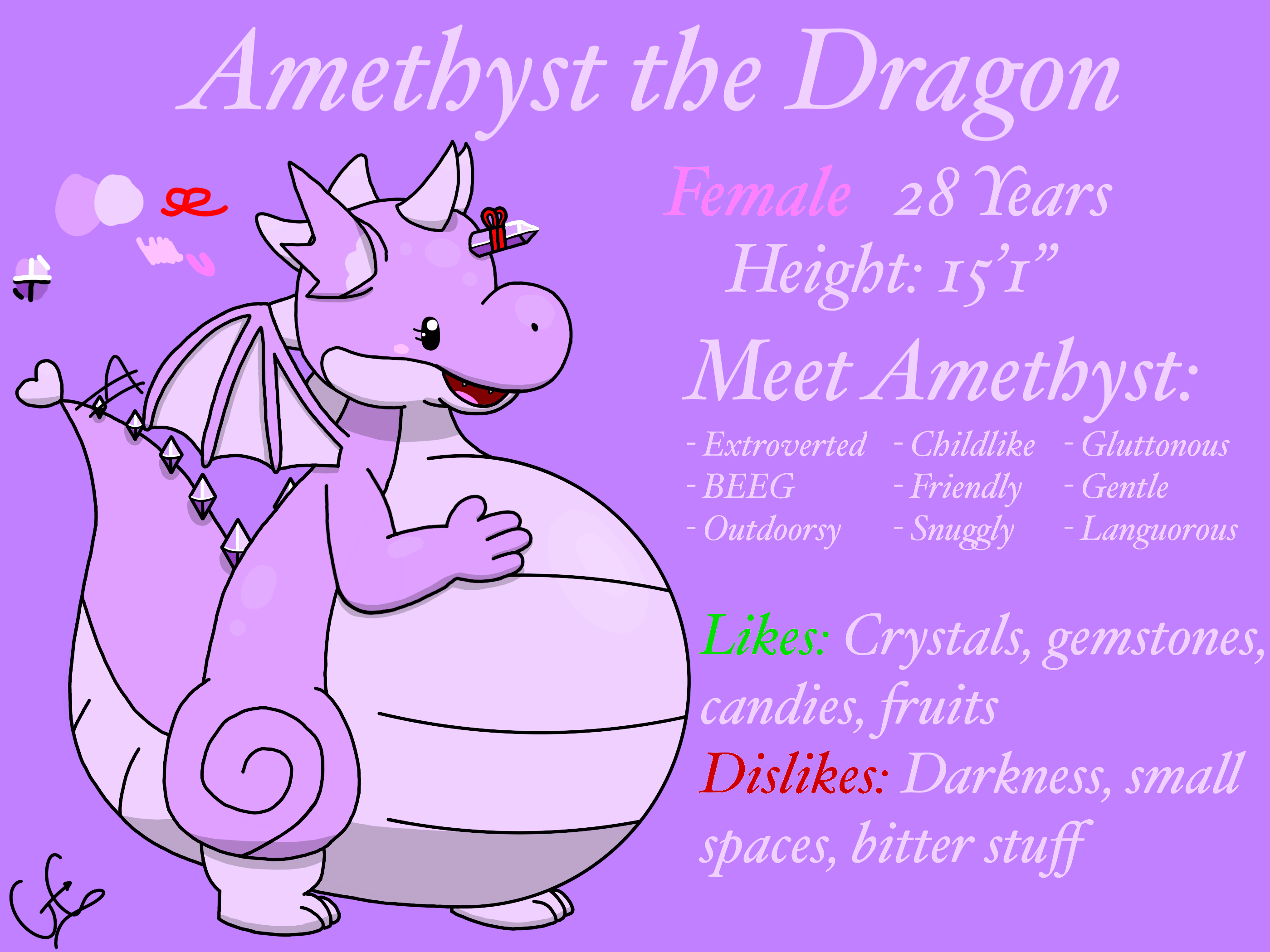 Amethyst the Dragon by YoshiLover2020 on DeviantArt