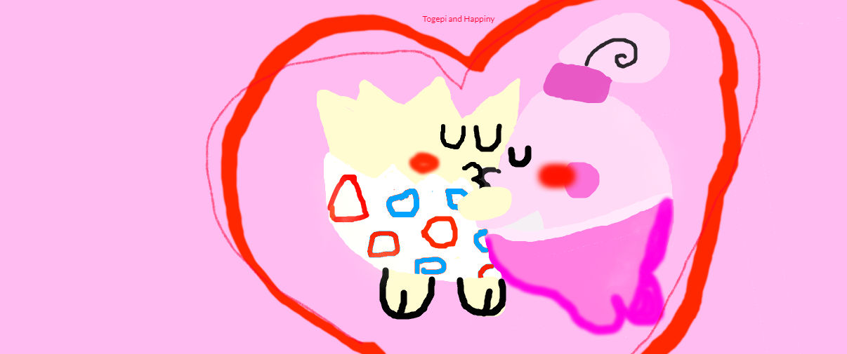 Togepi Fell In Love With Happiny By Mixwiki10100 On Deviantart