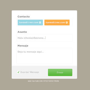 Contact Form Simple y Facil [PSD]