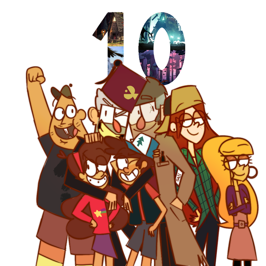 10 years of Gravity Falls by Green-Opal-03 on DeviantArt