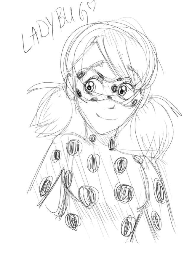 Ladybug sketch by TraumatizedCookies on DeviantArt