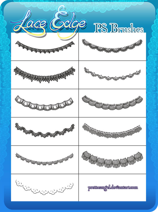 Lace Edge Brushes by PrettieAngel on DeviantArt