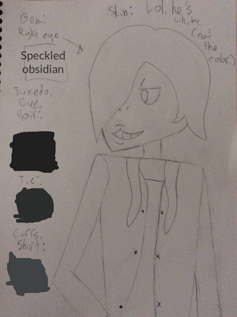 SU OC 'Obsidian' Too Lazy to Color by Mummers123 on DeviantArt