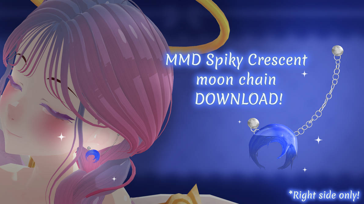 [MMD] Spiky Crescent moon chain - DOWNLOAD! by MikunaMai on DeviantArt