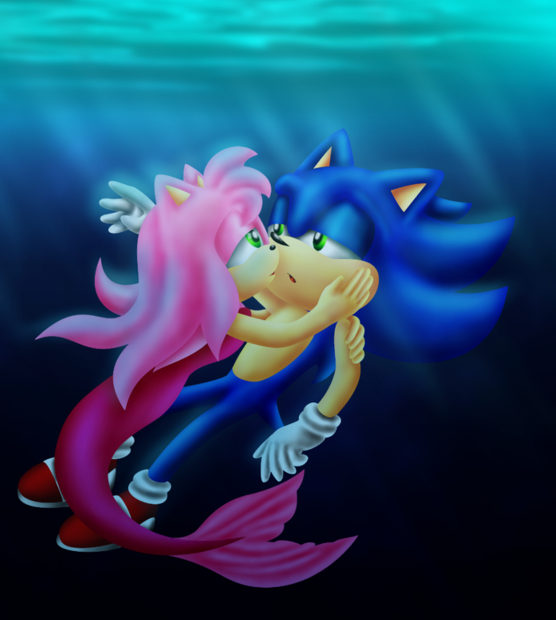 Sonamy suprise kiss and hug : r/AmyRose