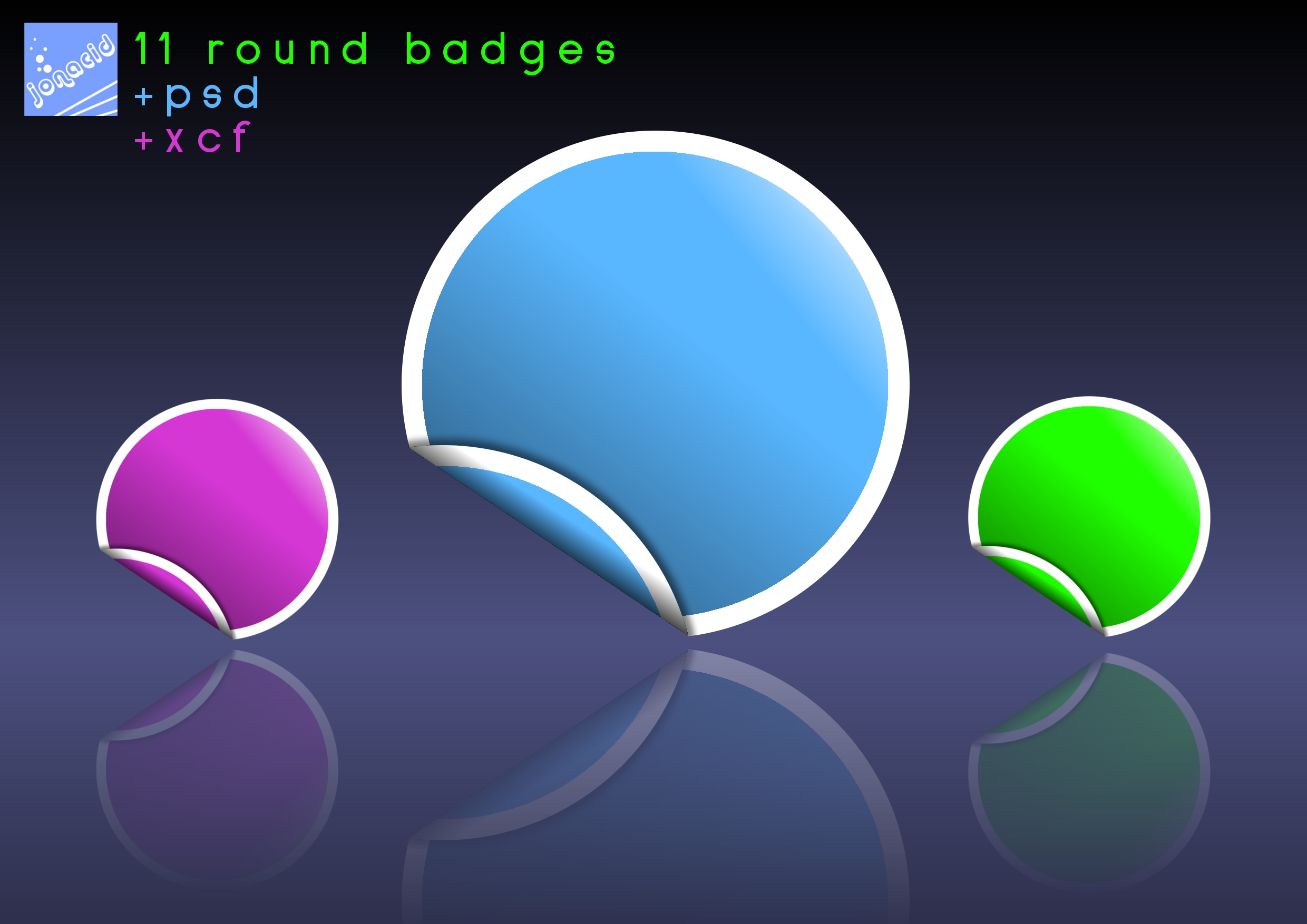 Artwork: 11 Round Badges by Jonacid on DeviantArt