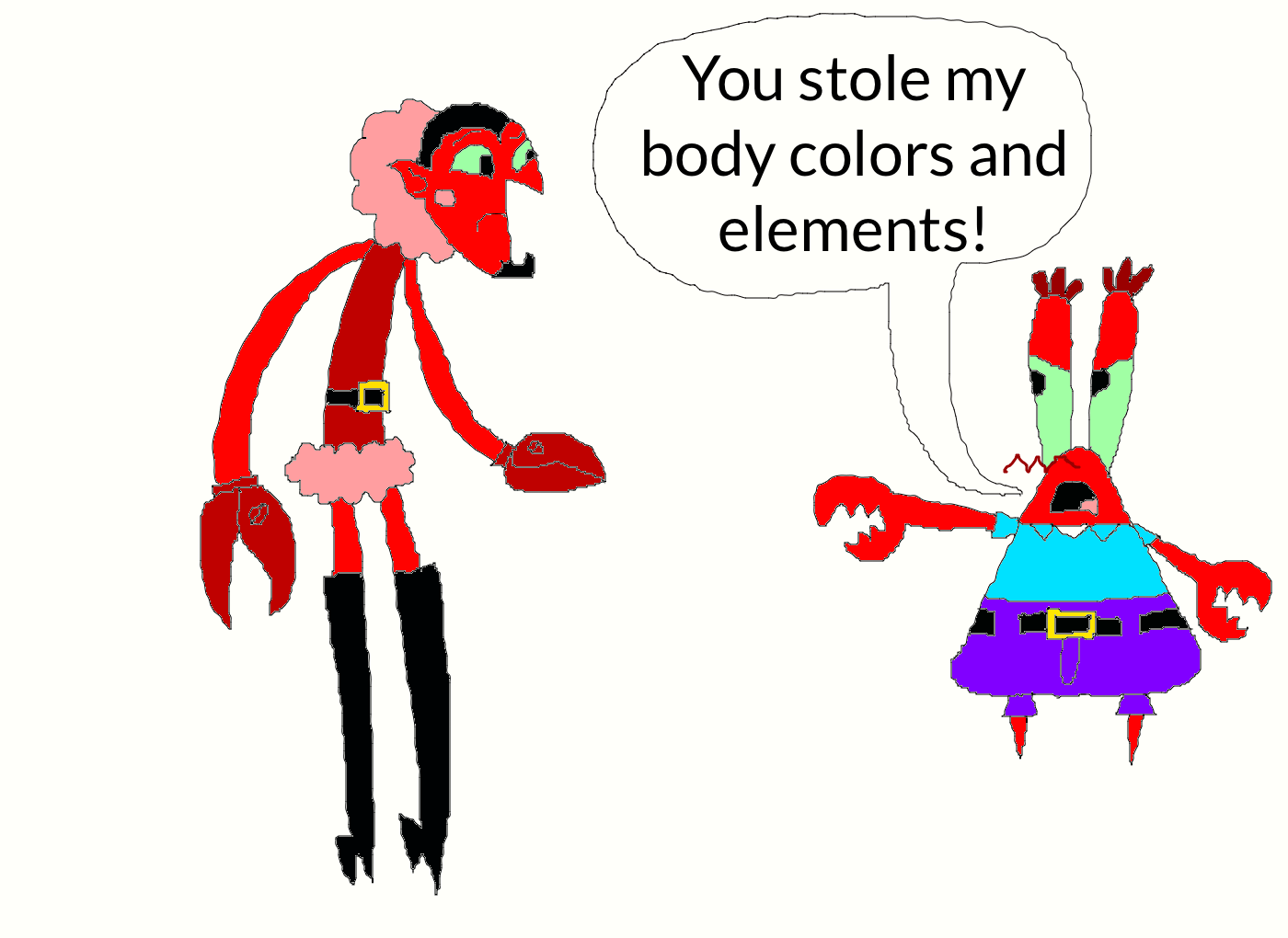 Mr. Krabs meets HIM by Challenger153 on DeviantArt