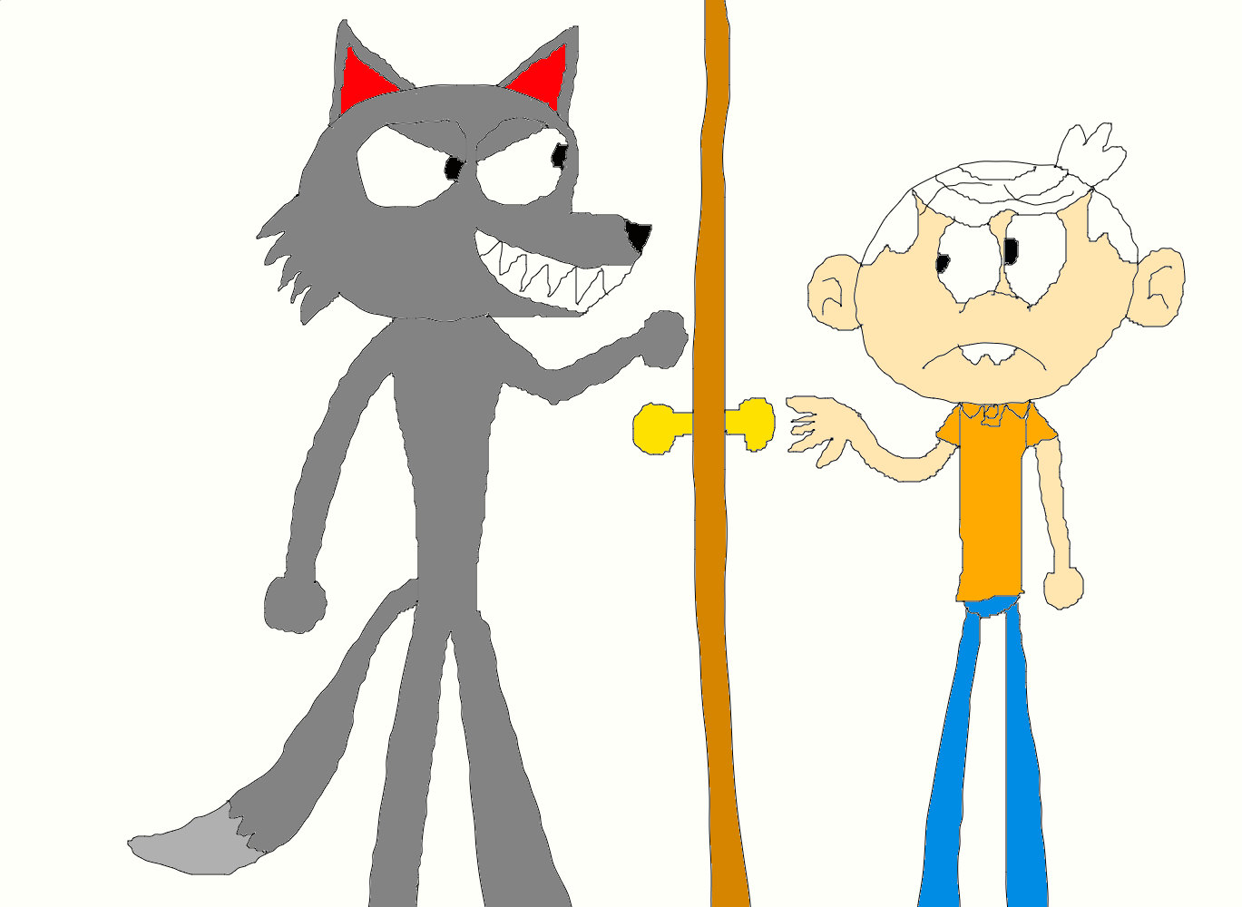 The wolf and the eleven Loud siblings by Challenger153 on DeviantArt