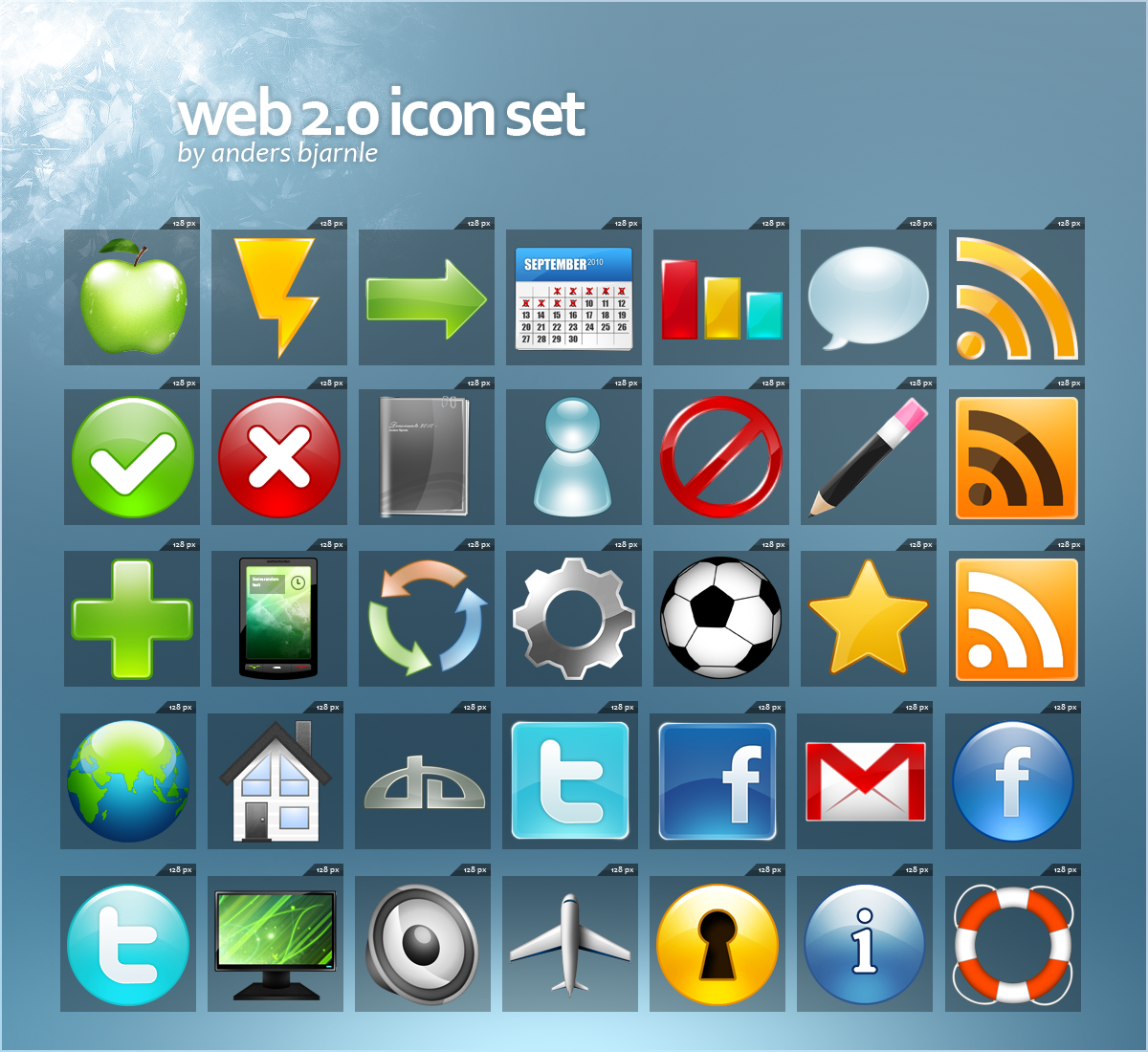 web 2 icon set