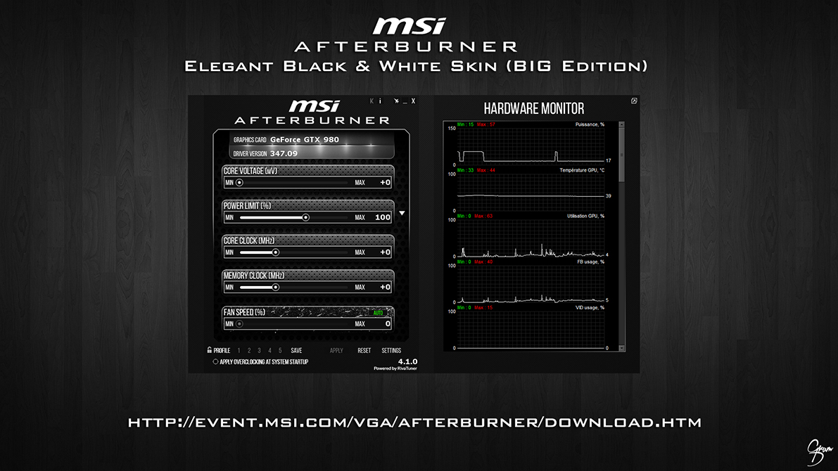 MSI AB Elegant Black And White Skin [BIG EDITION]