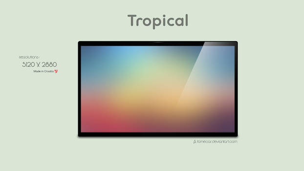 Minimal Windows Background Named: Tropical