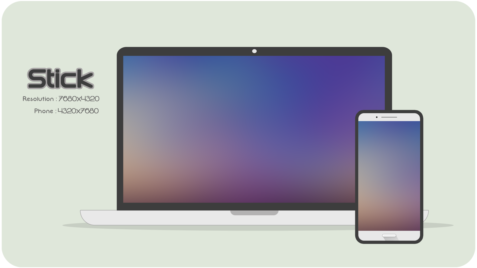 Minimal Desktop Background: Stick by PassMater on DeviantArt