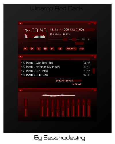 Winamp Skin Tutorial Deviantart Primer Skin Winamp by sesshodesing on DeviantArt