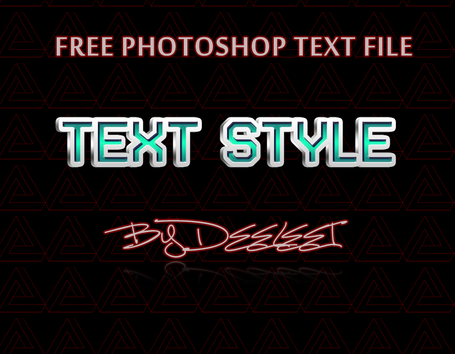 Free Photoshop .PSD Text Style by DeeLeet