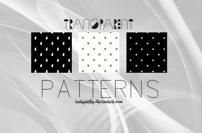 Transparent Patterns by ISatQuietly on DeviantArt
